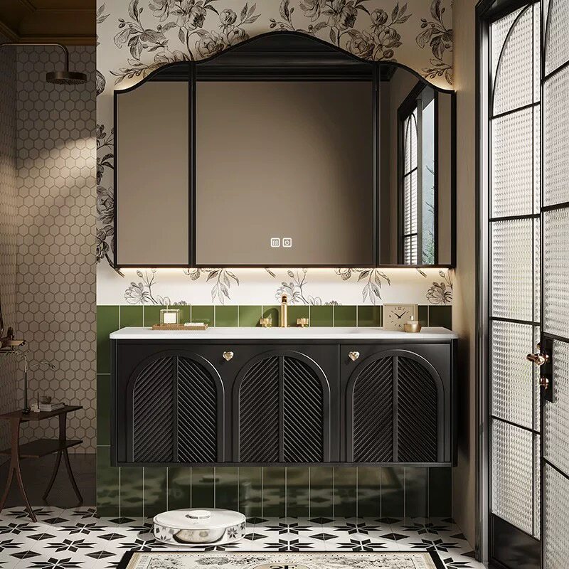 Home Bathroom Vanity Combo - Unikalna, wodoodporna szafka łazienkowa z lustrem,