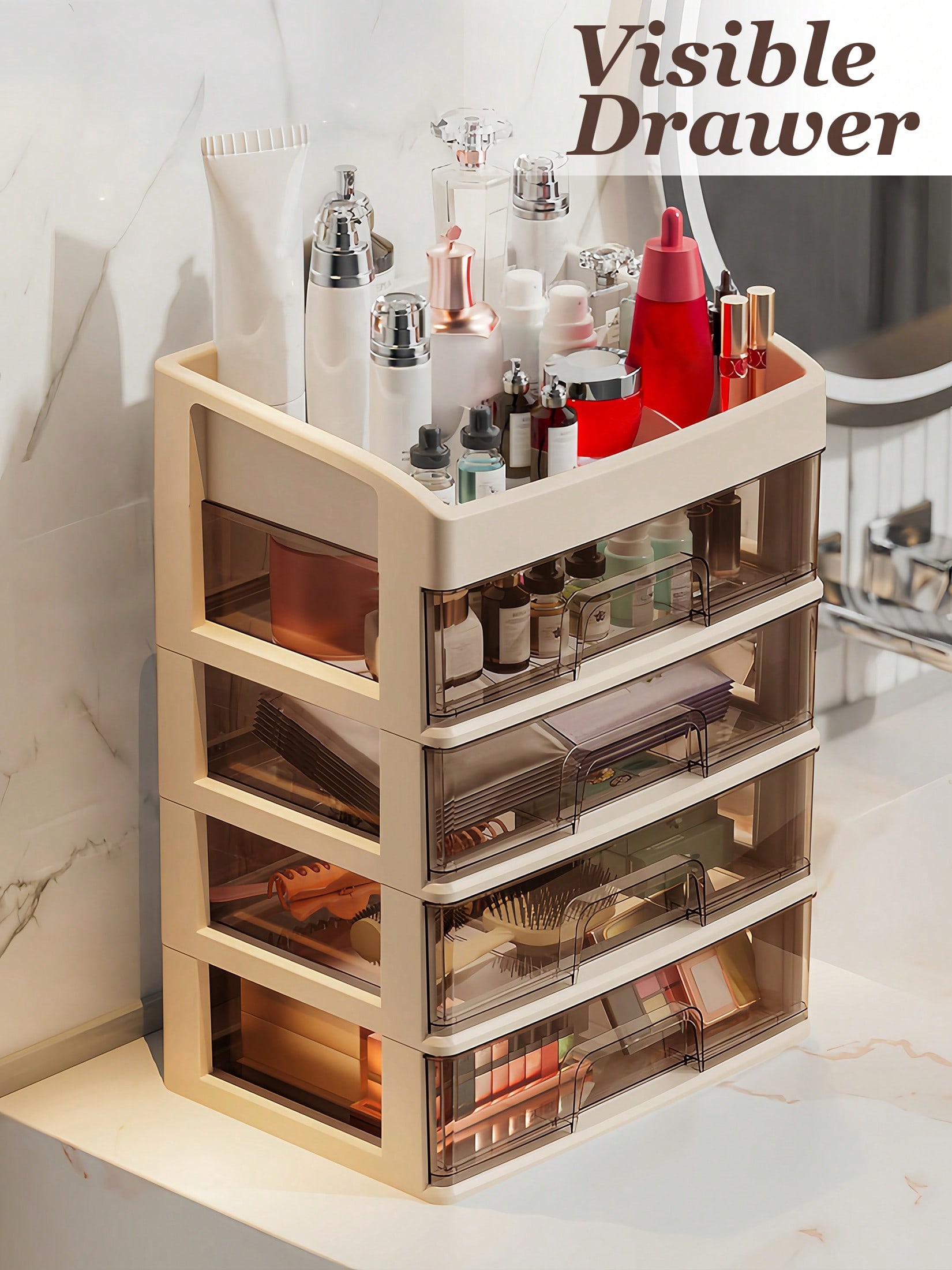 Home Essentials Bathroom Storage - Organizer do kosmetyków, szuflady do przechowywania