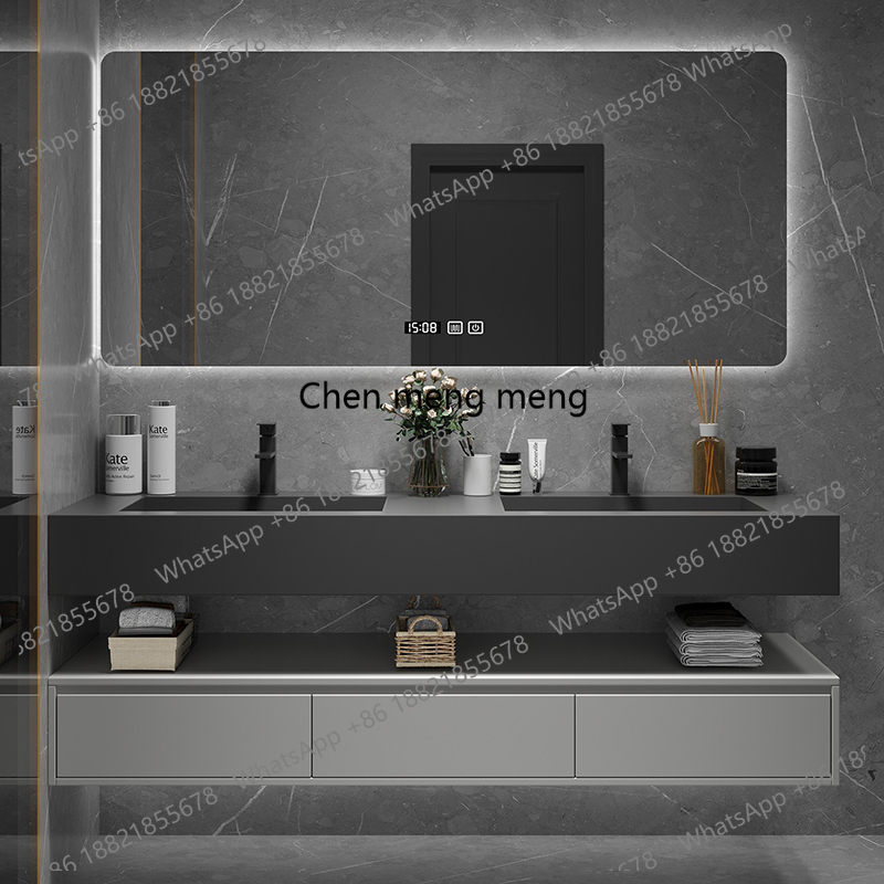 Czarna Półka Oświetlona Szafka – Home Bathroom Vanity Combo recenzja i cena