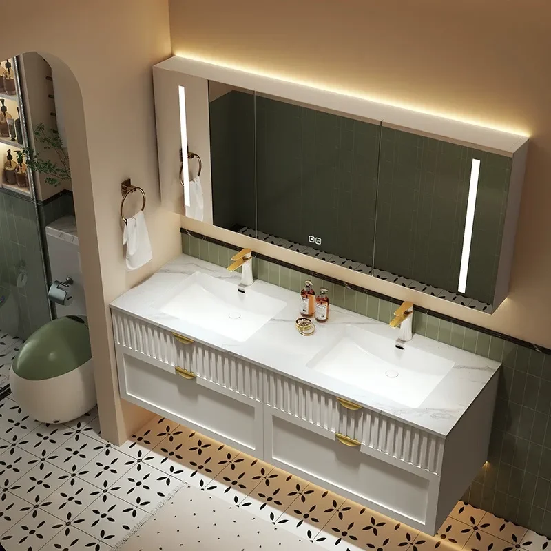 Szafka łazienkowa w kremowym s – Home Bathroom Vanity Combo recenzja i cena