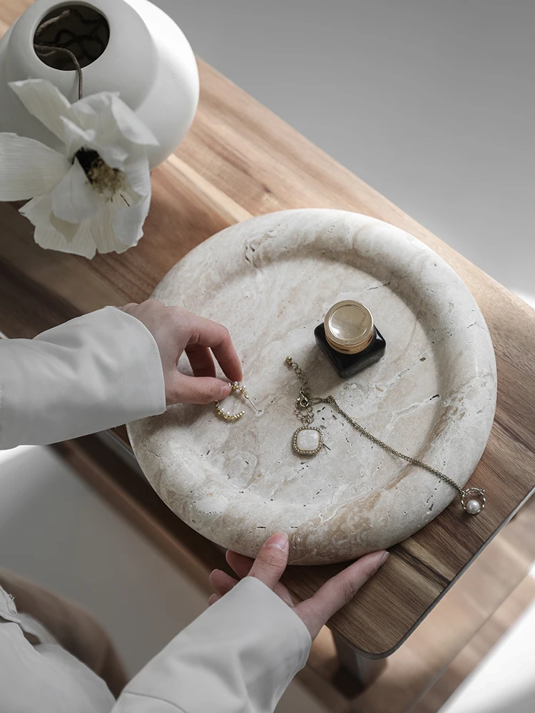 Modna Beżowa Taca z Travertynu – Home Bathroom Trends recenzja i cena