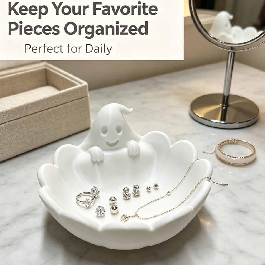 Matowa biała tacka na biżuteri – Home Essentials Bathroom Storage recenzja i cena